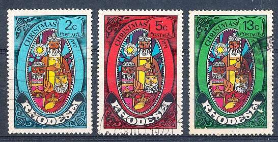 RHODESIA   - 1972   Christmas  SET-   FINE USED
