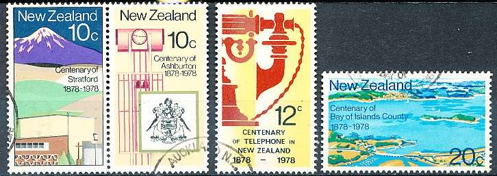 NEW ZEALAND   - 1978   Centenaries  SET -   FINE USED