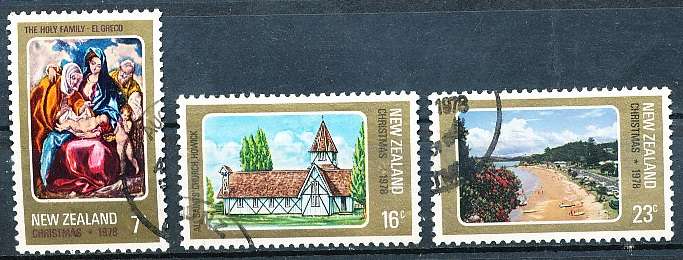 NEW ZEALAND   - 1978   Christmas  SET -   FINE USED