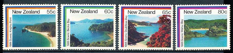 NEW ZEALAND   - 1986    Coastal Scenery   -     FINE  MINT