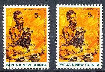 PAPUA NEW GUINEA 1969  -  Anniversary of I.L.O.  SINGLE ISSUE    -   FINE MINT and  USED