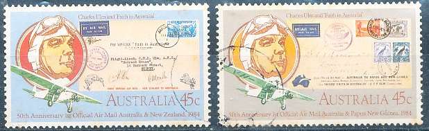 AUSTRALIA  1984 -   First Official Airmail  SET -   FINE  USED