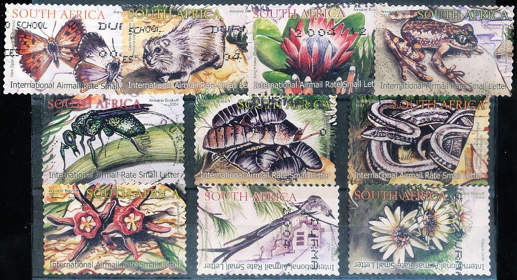 RSA -  2004  -  Ecology of Table Mountain  SET  - FINE  POSTALLY USED