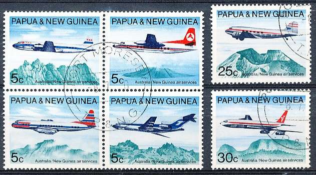 PAPUA NEW GUINEA 1970 -   Air Services  FULL  SET    -   FINE USED