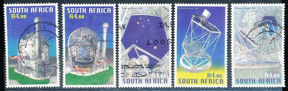 RSA -  2004  -  South African Large Telescope  SET  - FINE  POSTALLY USED