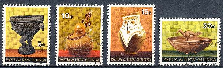 PAPUA NEW GUINEA 1970 -   Native Artifacts  FULL  SET    -   FINE USED