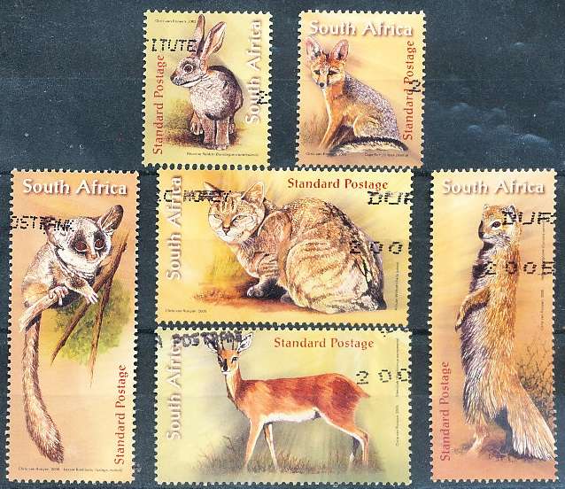 RSA -  2005  -   Small Indigenous Animals  SET  - FINE  POSTALLY USED