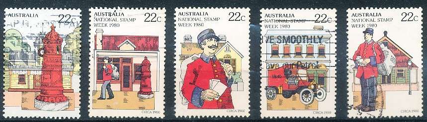 AUSTRALIA  1980 -   National Stamp Week  SET -   FINE  USED