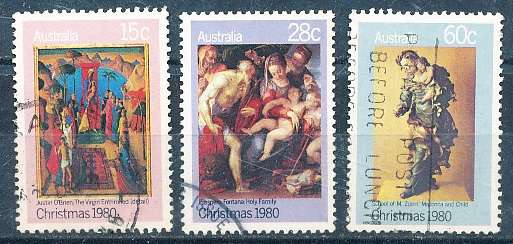 AUSTRALIA  1980 -   Christmas   SET -   FINE  USED