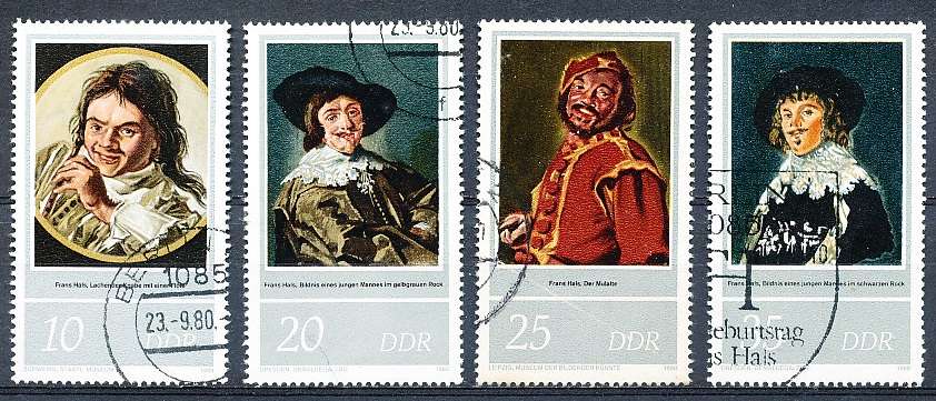GERMANY  DDR   1980  -  Birth of Frans Hals  FULL SET    -  FINE    USED