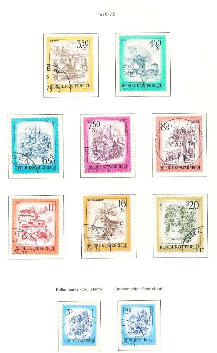 AUSTRIA  1973/5 -   Landscapes of Austria   -   FINE  USED