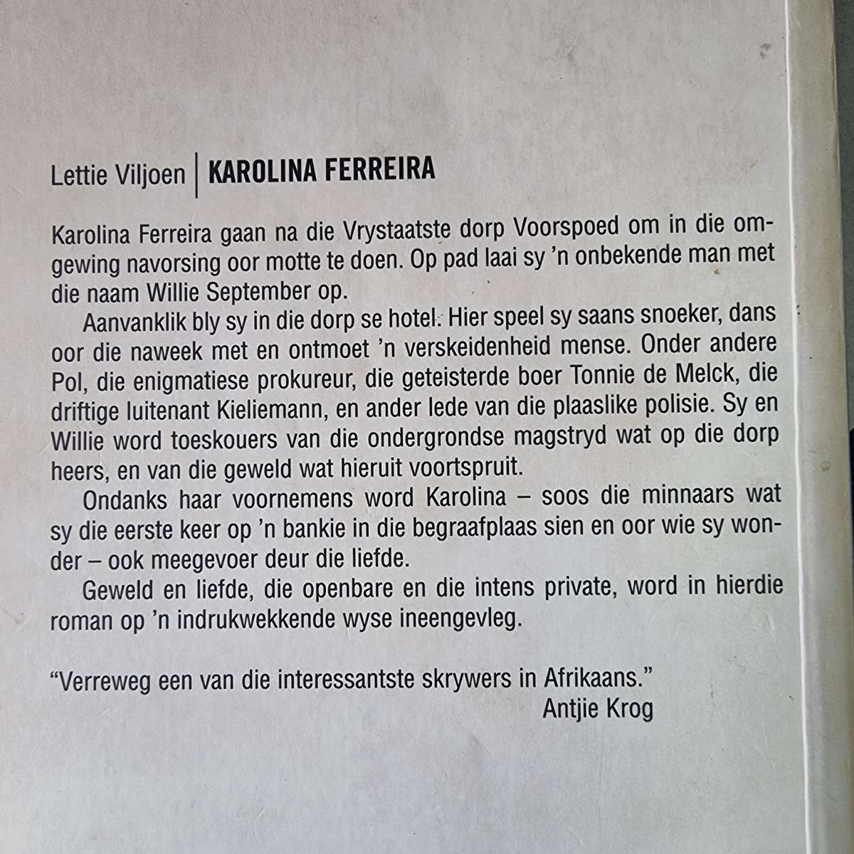 Lettie Viljoen - Karolina Ferreira