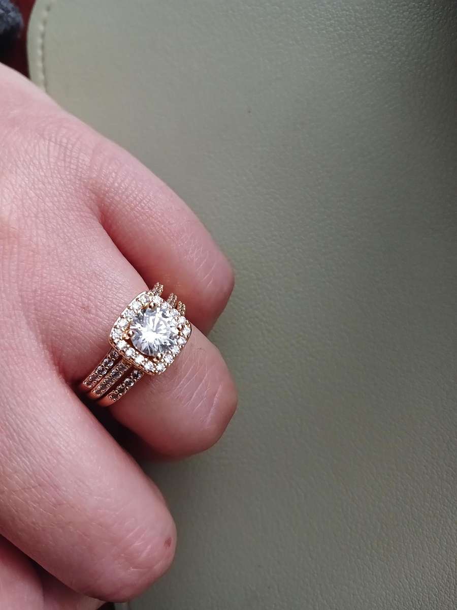 Boho-Chic 2pcs Ring Set For Women - Zinc Alloy, Perfect For Daily Wear & Engagement/Wedding