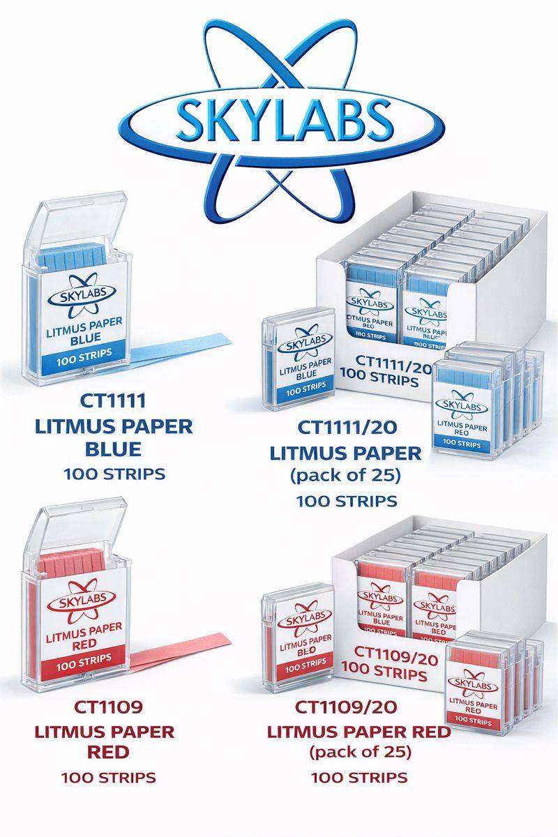 LITMUS PAPER RED 100 STRIPS SKYLABS