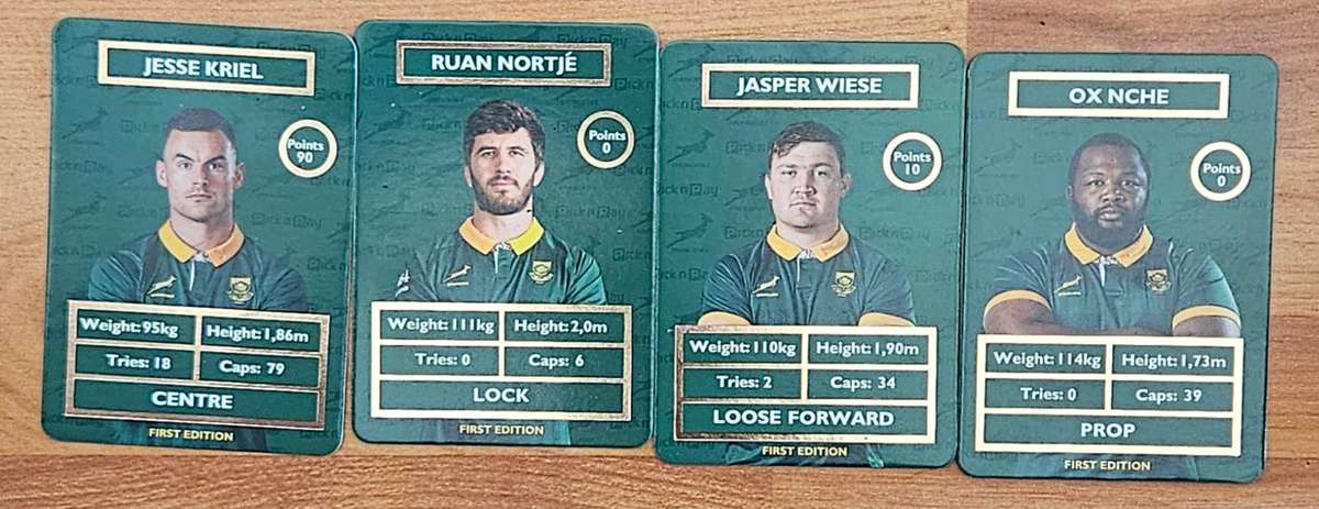 Rugby cards Pick n Pay New edition 1