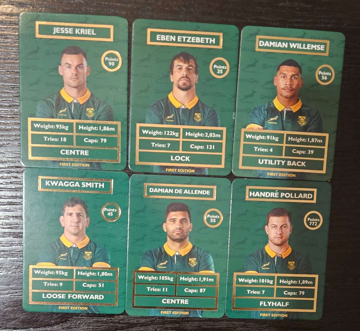 Rugby cards Pick n Pay New edition 1