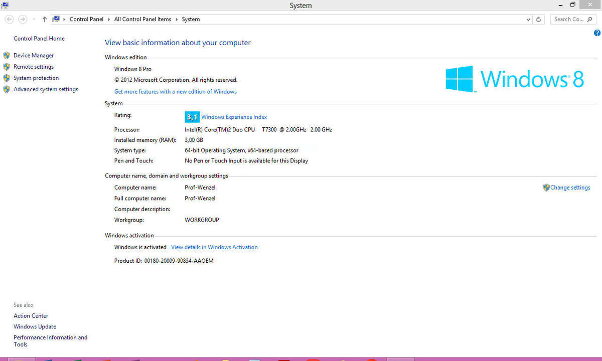 HP COMPAQ 6710b with Windows 8 & MS Office