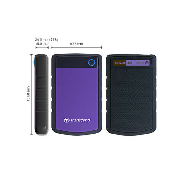 2TB EXTERNAL HARD DRIVE TRANSCEND STOREJET 25H3 Blue