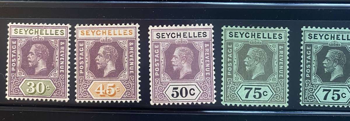 1917 - 1928 Seychelles KG V