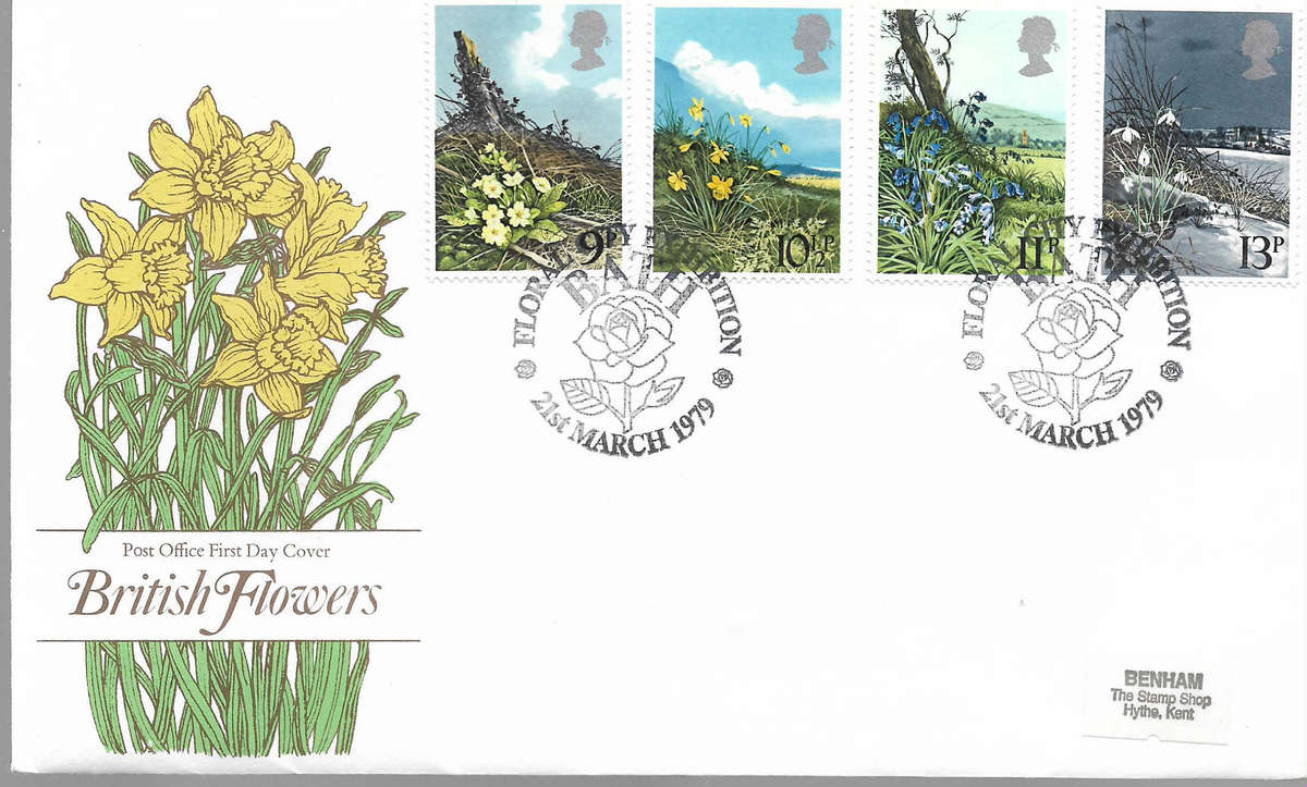 Great Britain 1979 British Flowers FDC