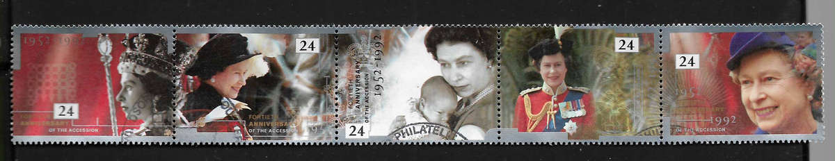 Great Britain 1991 40th Anniversary of Accession
