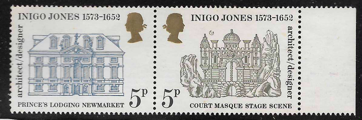 Great Britain 1973 Inigo Jones Pair