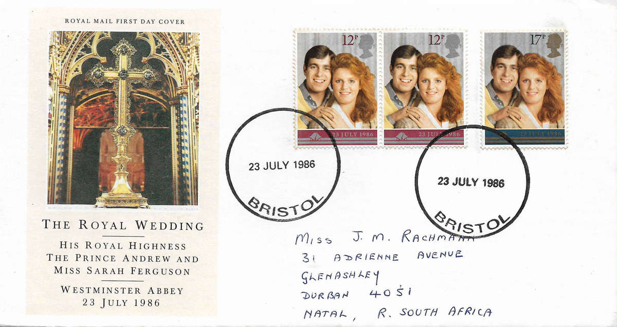 Great Britain 1986 Royal Wedding FDC
