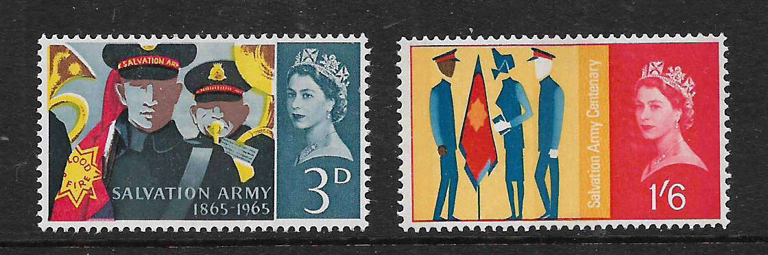 Great Britain 1965 Salvation Army Phosphor