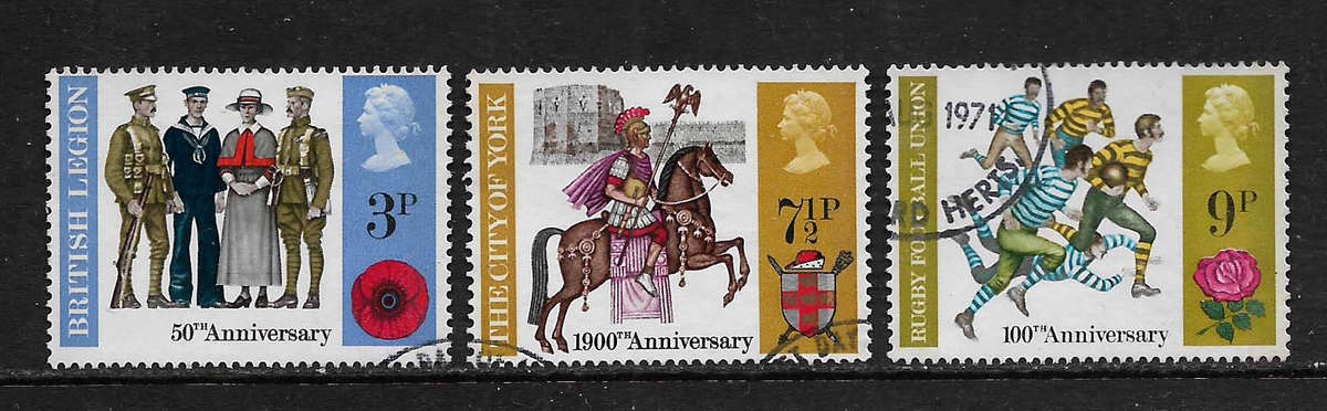 Great Britain 1971 Anniversaries