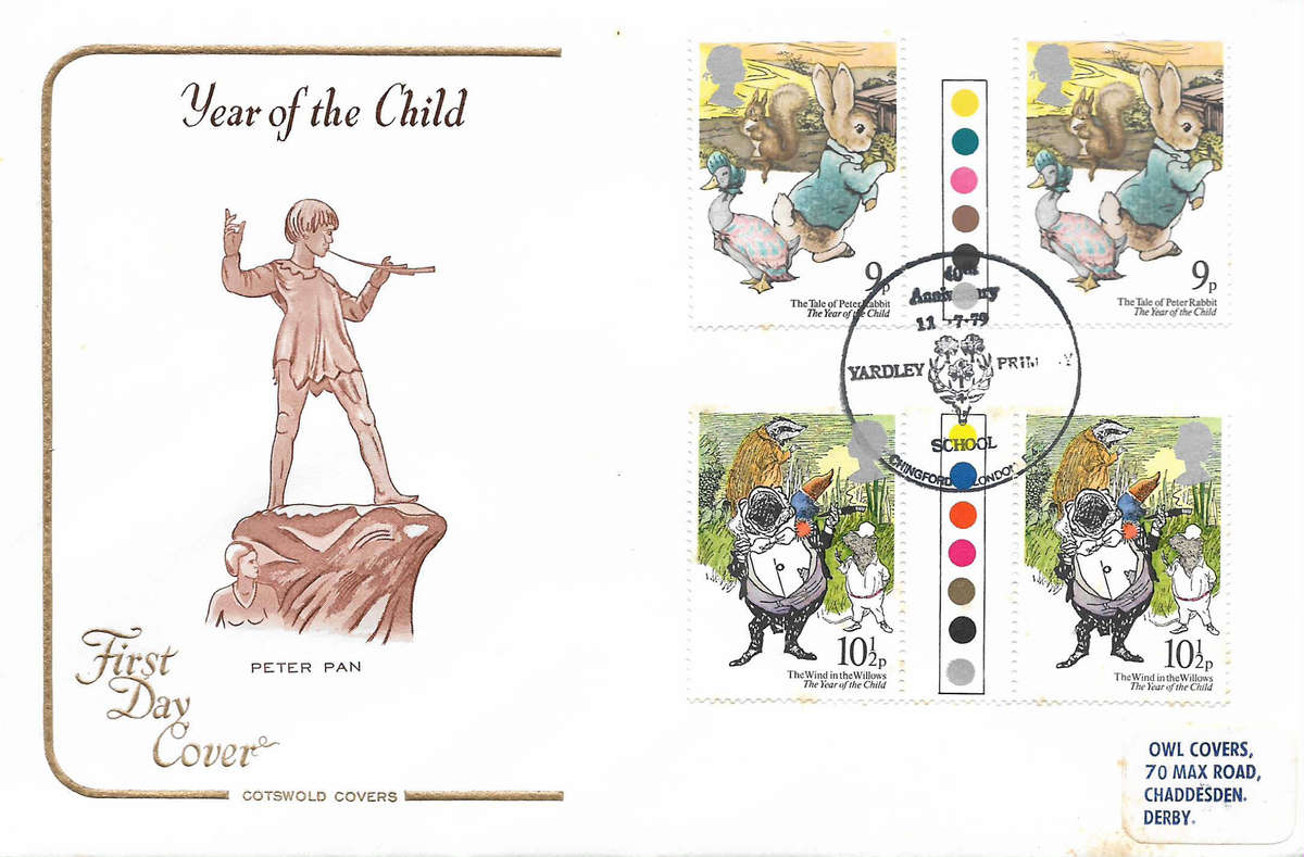 1979 Year of the Child Traffic Light Gutter Pairs FDC