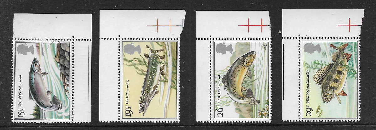 Great Britain 1983 River Fish with border