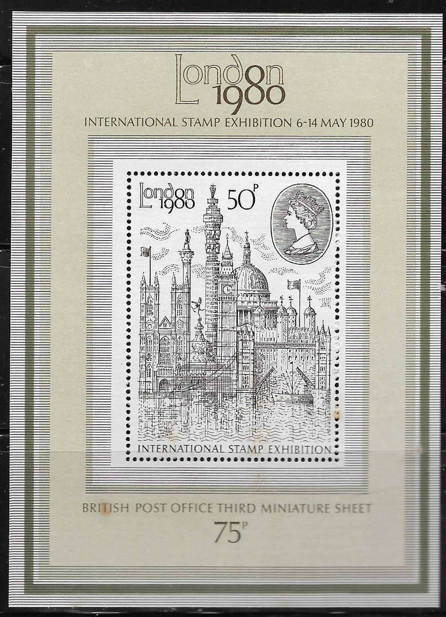 Great Britain 1980 Stamp Exhibition Mini Sheet
