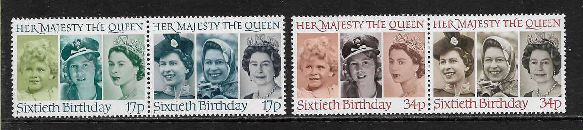Great Brirain 1986 Queen's 60th Birthday Pairs