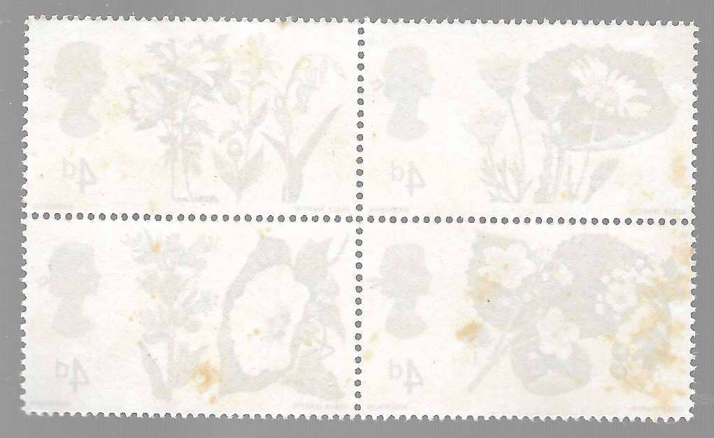 Great Britain 1967 Flowers block