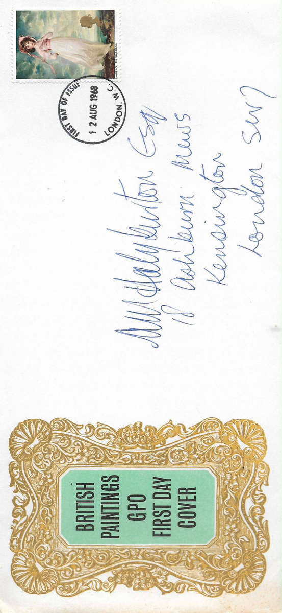 Great Britain 1968 British Paintings FDC