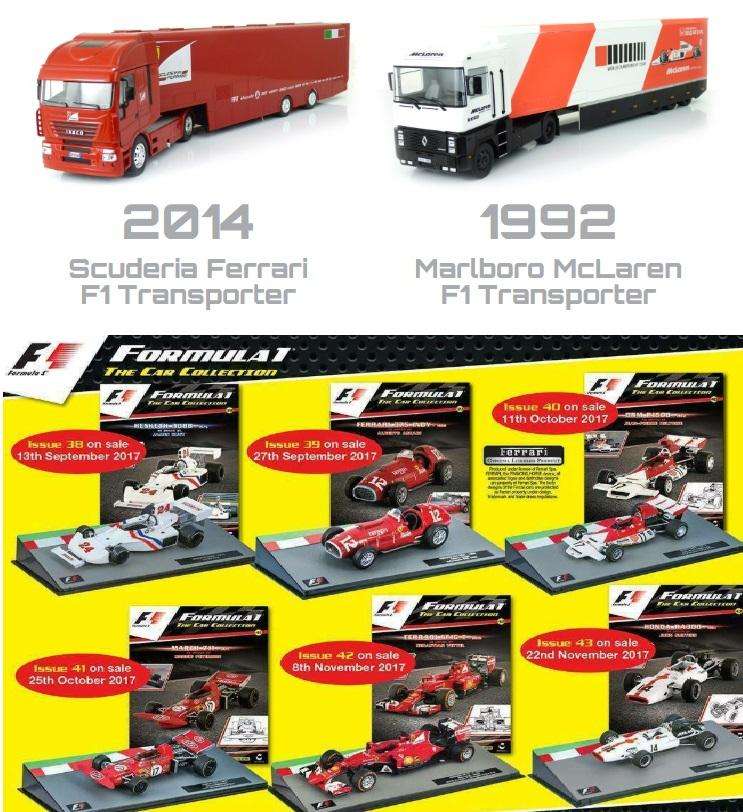 Panini Formula One F1 - The Car Collection 60 Models 1:43  Scale