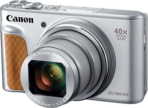 Canon Powershot SX740 HS Digital Camera with 4K video (Silver)