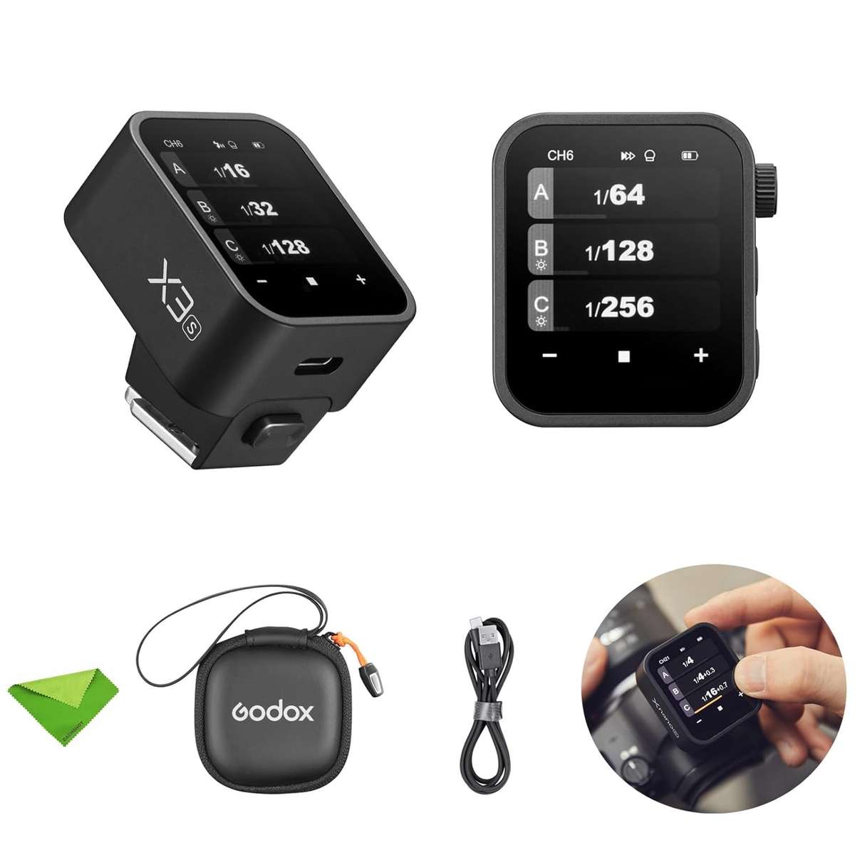 Godox X3-S X3S X3 S Touchscreen TTL Wireless Flash Trigger for Sony, 2.4GHz Wireless, High Speed Syn