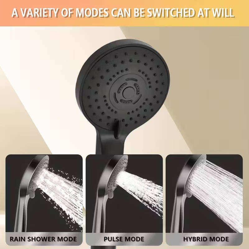 37-Inch Shower Head Combo, 8-Inch High-Pressure Rainfall Showerhead with Handheld Sprayer, Multi-Fun