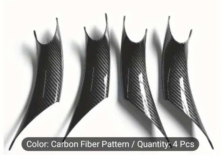 4 PCS BMW CARBON FIBRE LOOK F30 F32 F34 F36 F80 F82 INNER DOOR HANDLE COVERS