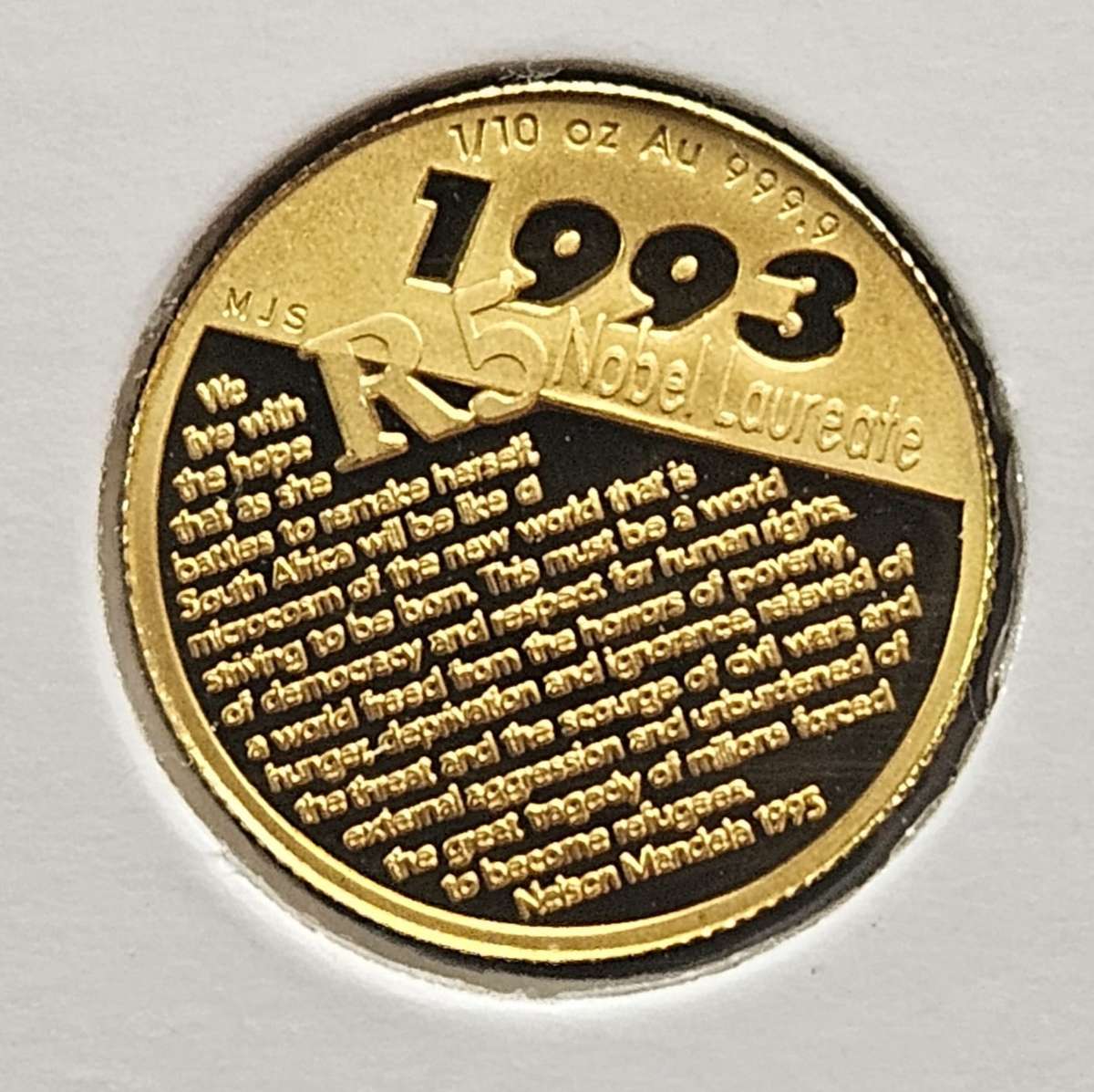 Nelson Mandela Gold 1/10