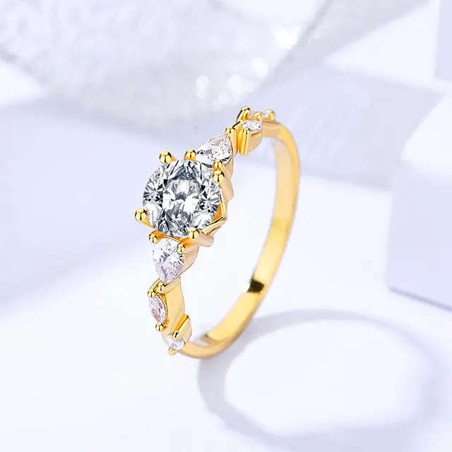 18K Gold Plated Sterling Silver Ring with Certificate of Authenticity