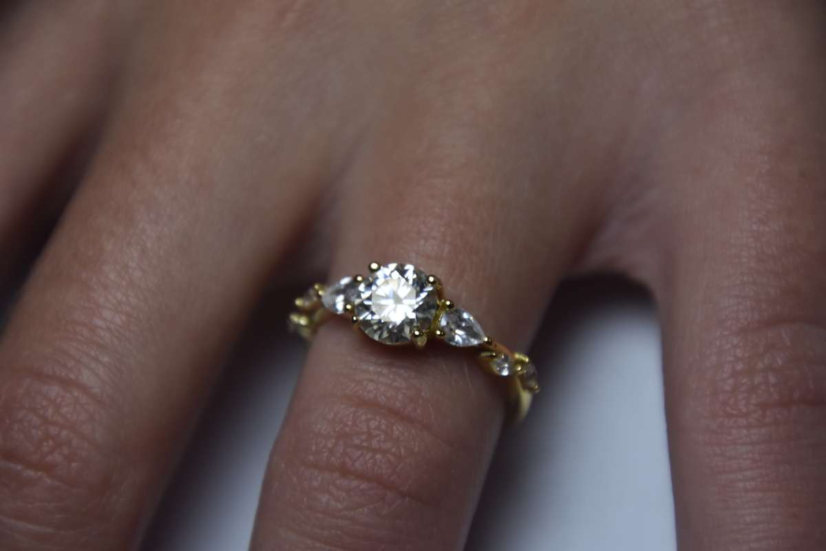 18K Gold Plated Sterling Silver Ring with Certificate of Authenticity