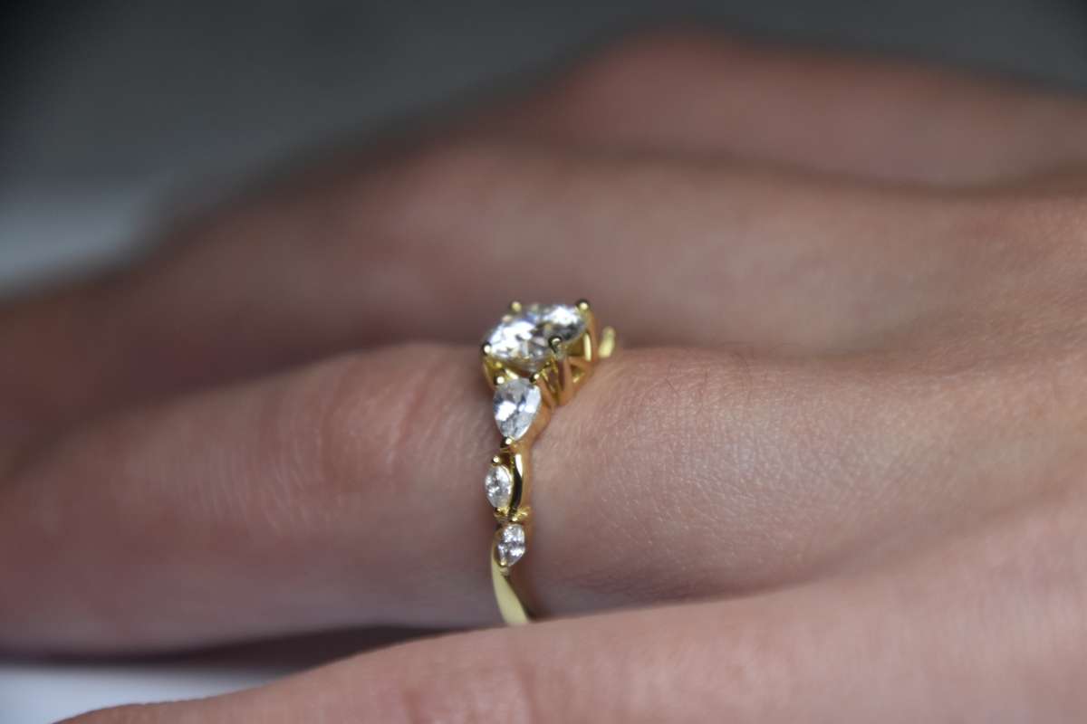 18K Gold Plated Sterling Silver Ring with Certificate of Authenticity