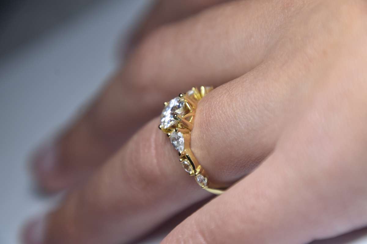 18K Gold Plated Sterling Silver Ring with Certificate of Authenticity