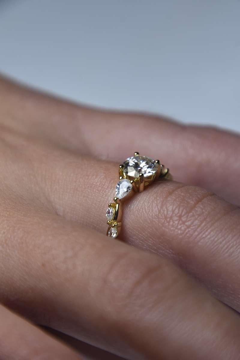 18K Gold Plated Sterling Silver Ring with Certificate of Authenticity