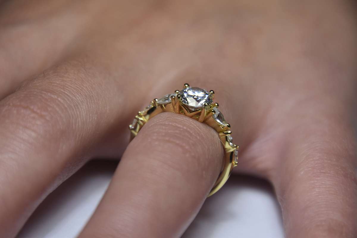 18K Gold Plated Sterling Silver Ring with Certificate of Authenticity