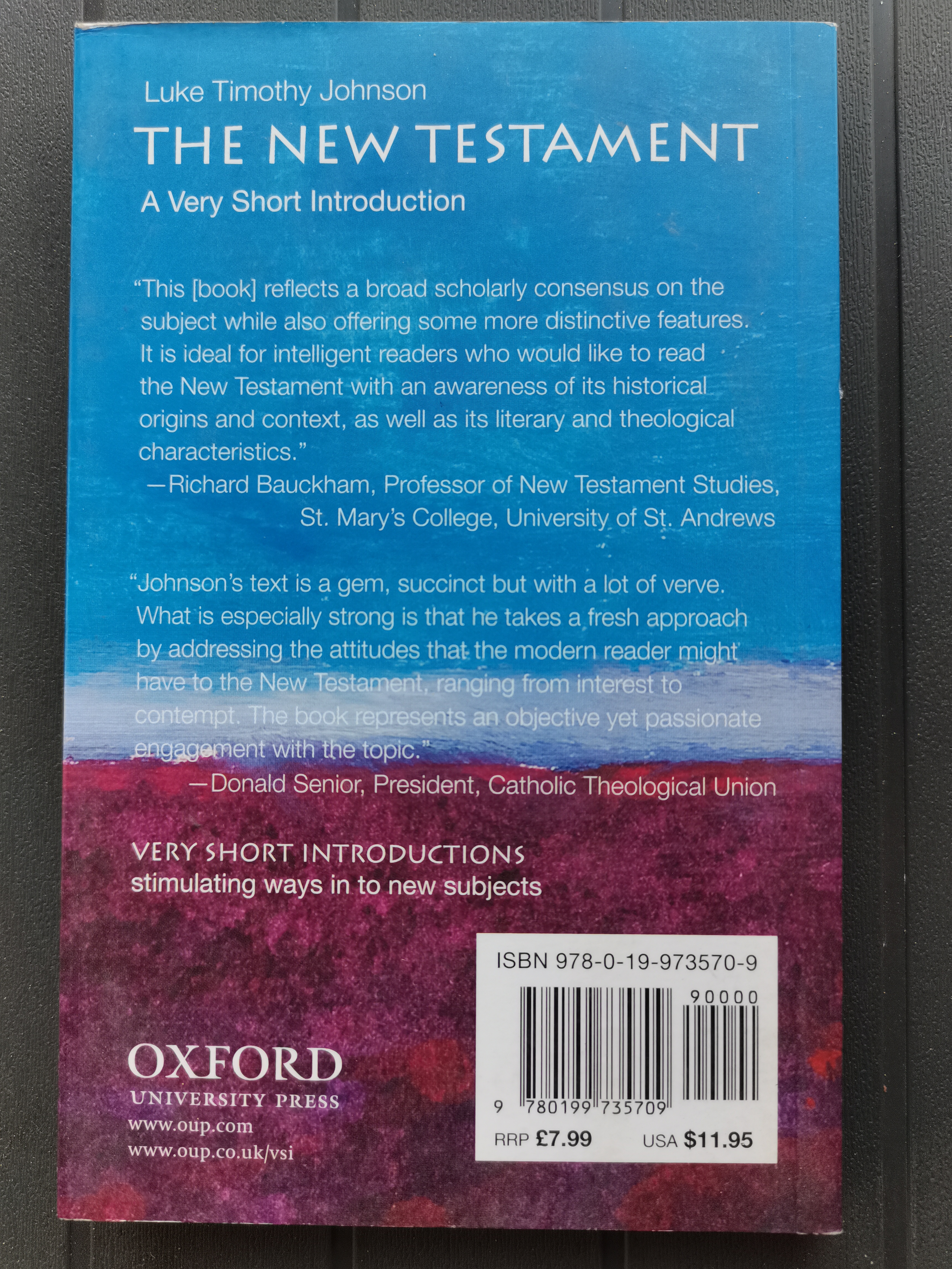 The new Testament. A very short introduction