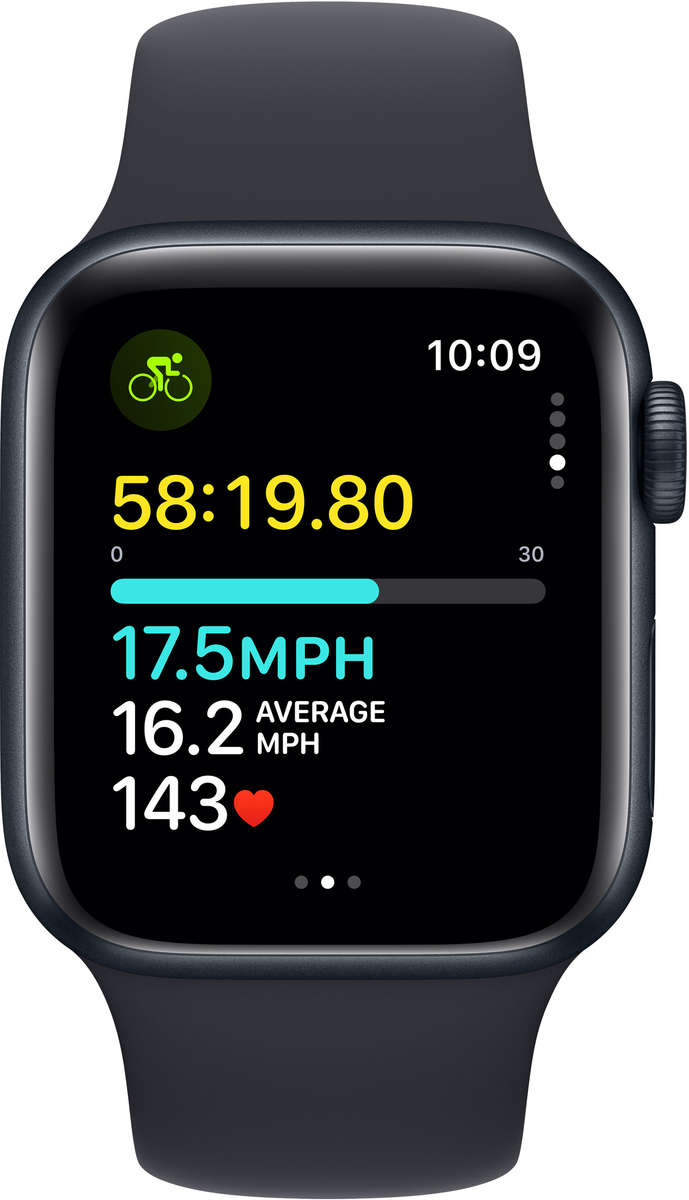 Apple Watch SE (2nd Gen) 44mm Midnight Aluminum GPS + Cellular - Stay Connected, Stay Active