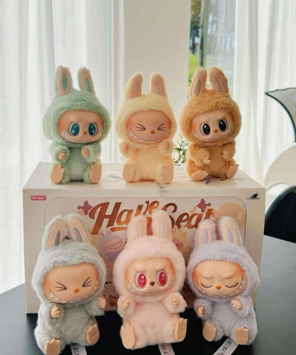 Labubus South Africa Have a Seat Plush  The Cutest Trending Collectible Craze (open box)
